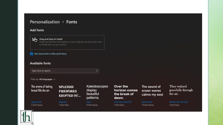 Change Default System Font on Windows