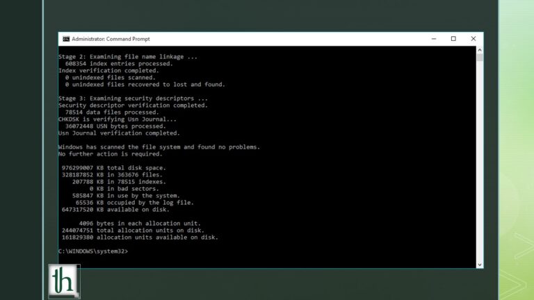 Fix the CHKDSK Stuck Error