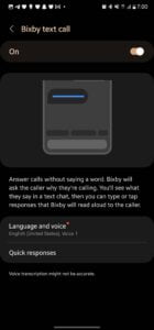 Bixby Text Call Samsung