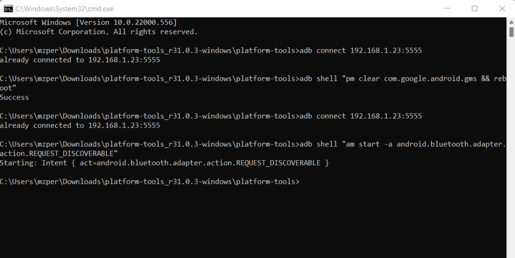 Install APK On WearOS using ADB