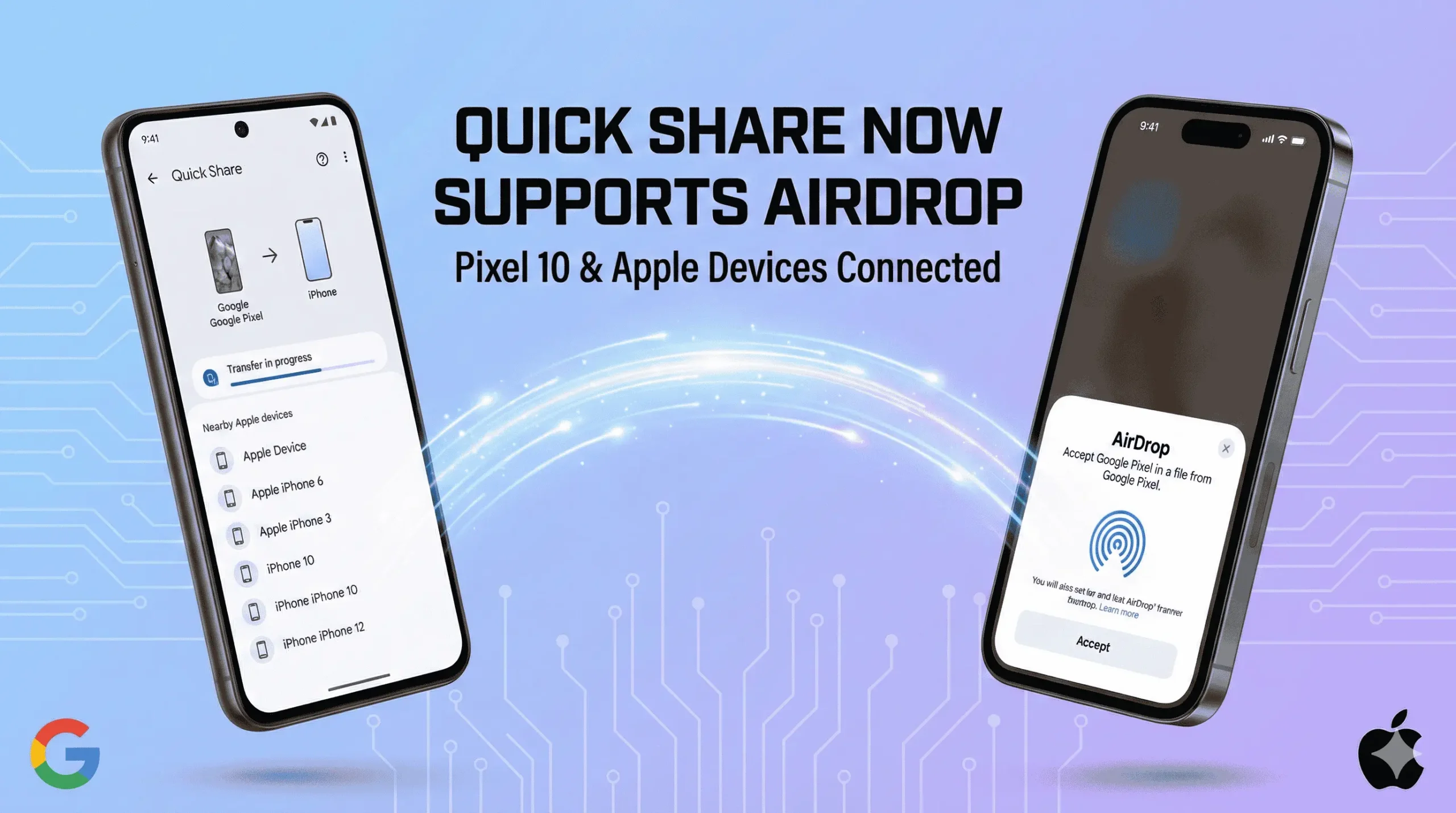 Quick Share Now Supports AirDrop